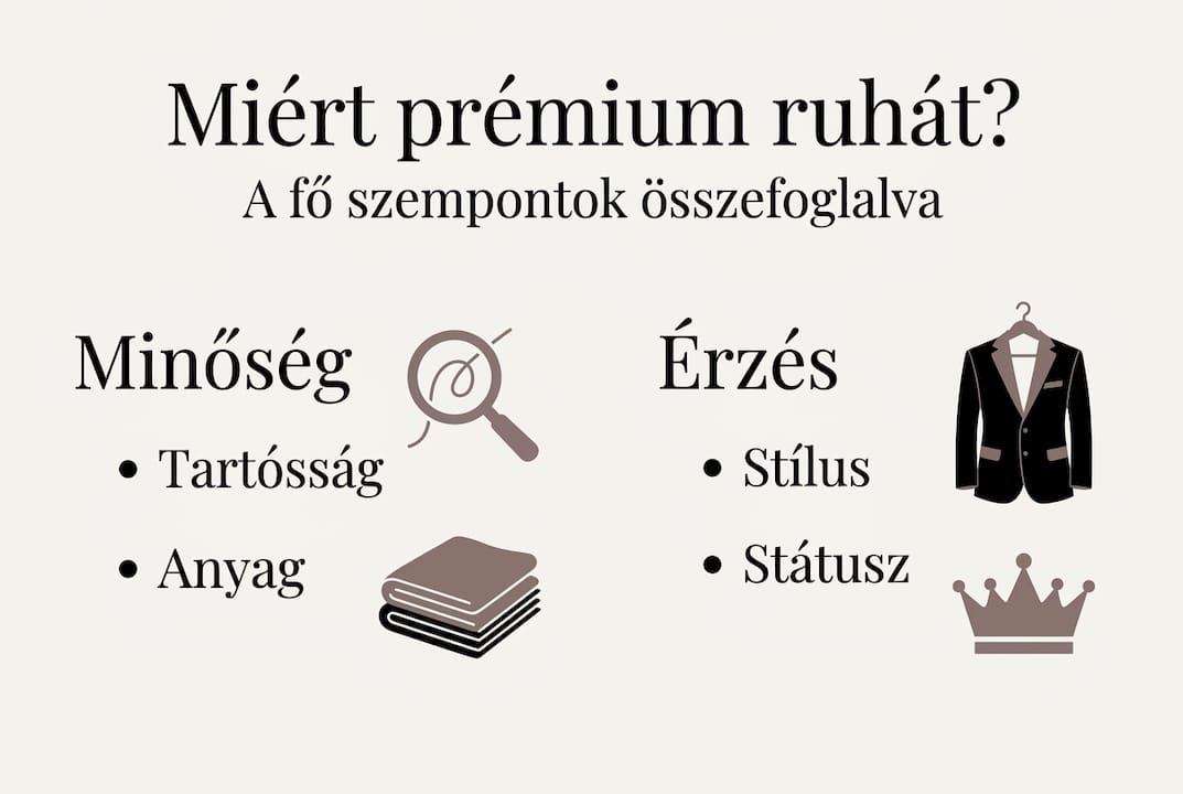Infografika: Miért érdemes prémium ruhadarabot választani?