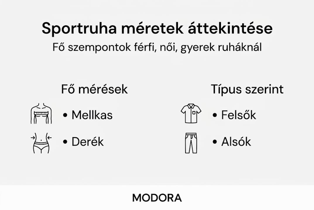 Infografika: Mire figyelj a sportruházat méretválasztásánál?