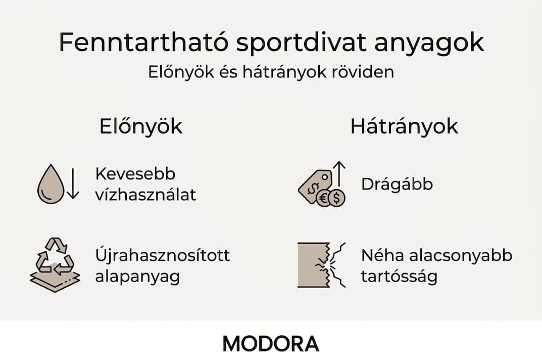 Infografika: Milyen előnyei és hátrányai vannak a sportos ruházati anyagoknak?