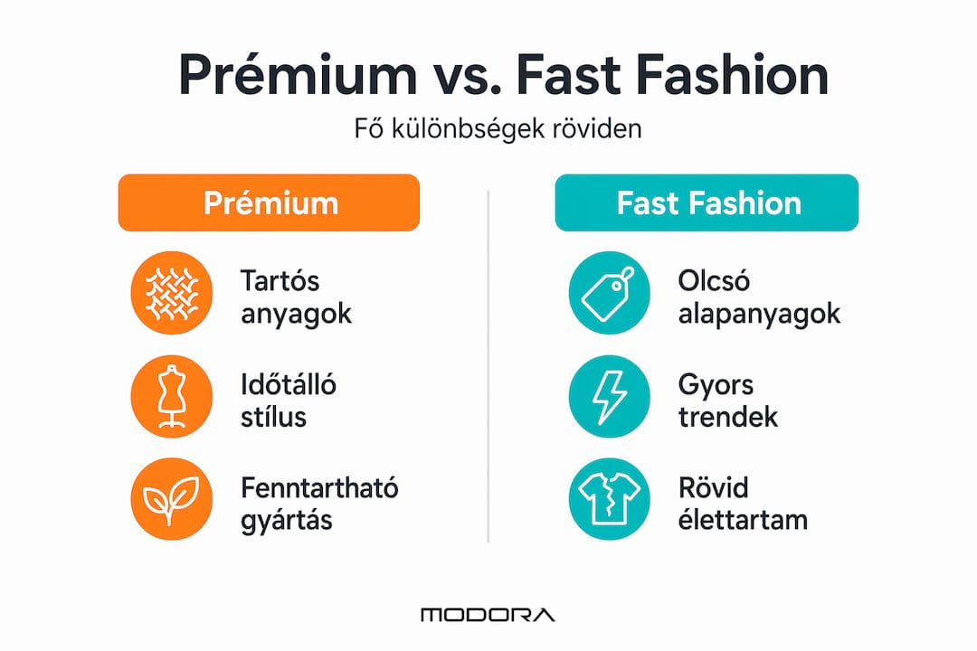 Infografika: Mi különbözteti meg a prémium ruházatot a fast fashiontől?