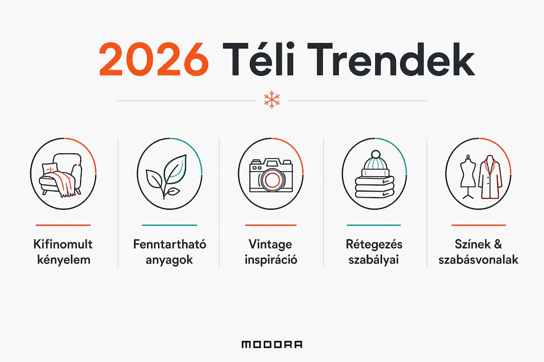 Áttekintés a 2026-os téli divat legfontosabb trendjeiről infografikában