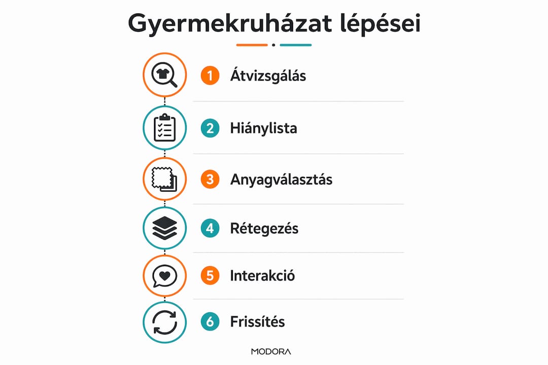 Infografika: így állítsd össze lépésről lépésre a gyerek gardróbját
