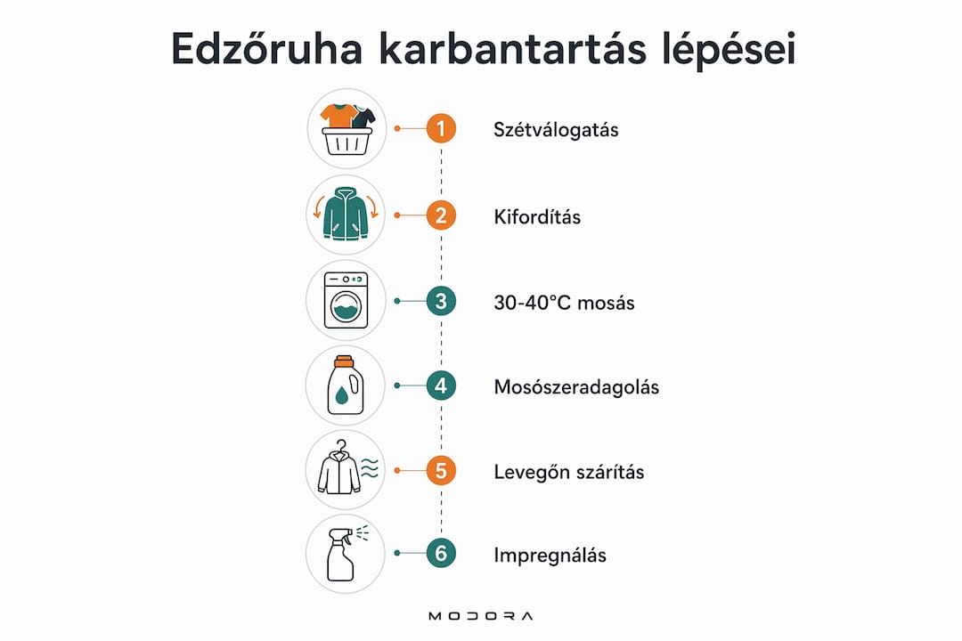 Infografika: hogyan tartsd karban az edzőruhádat lépésről lépésre