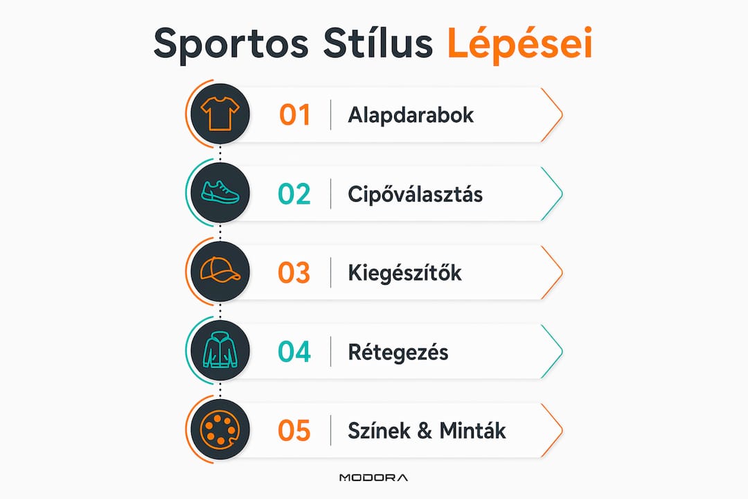 Sportos öltözék: így állítsd össze lépésről lépésre – infografikán mutatjuk a legjobb tippeket