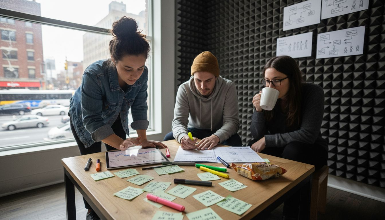 Creators reviewing TikTok content planning
