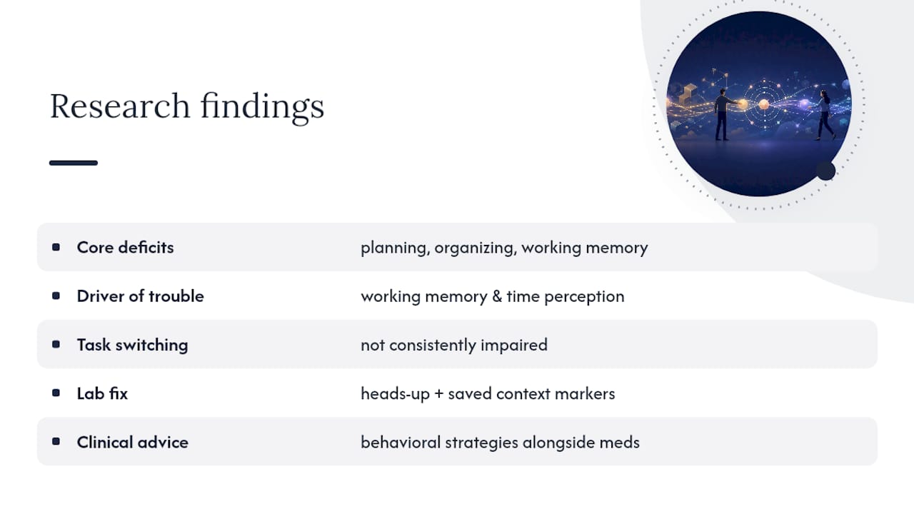 What Does the Research Say About ADHD and Switching? — overview diagram