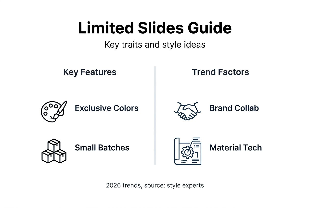 Infographic showing limited edition slides major traits