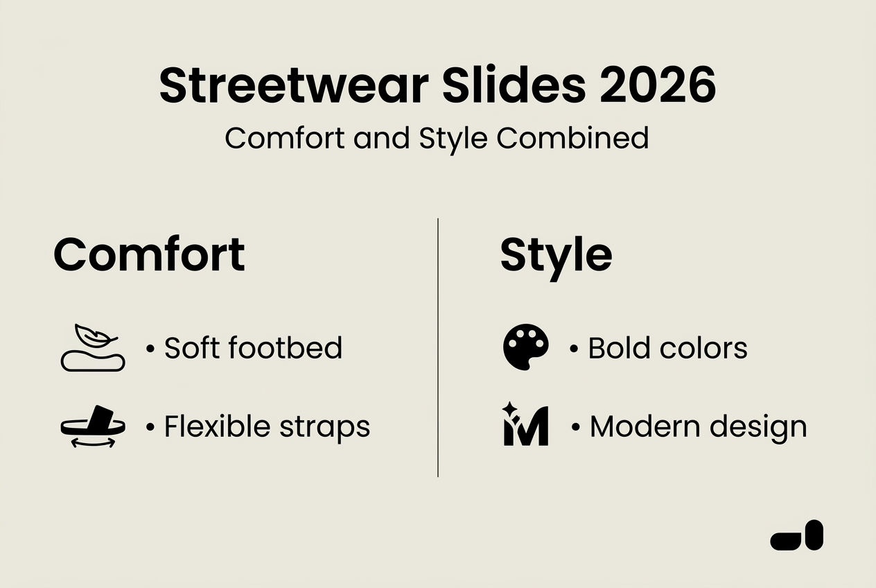 Infographic on slides comfort and style features