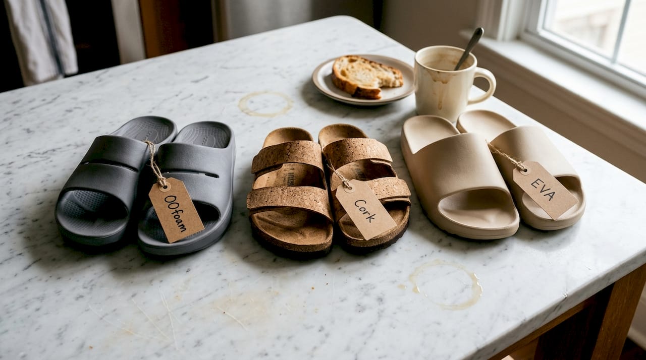 Luxury slides of different materials comparison