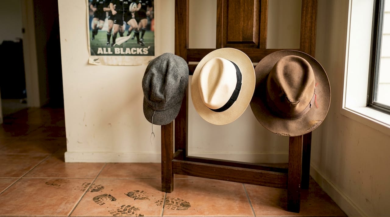 Hat rack with Kiwi heritage styles