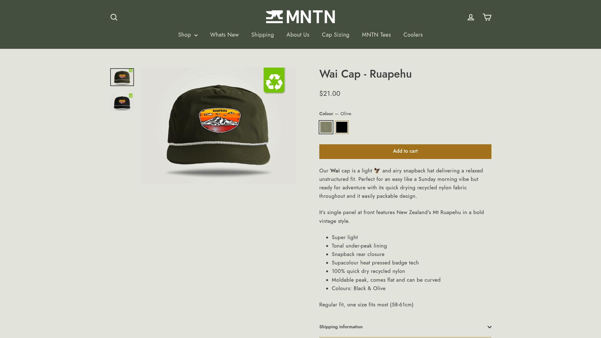 https://mntn.co.nz/products/wai-cap-ruapehu