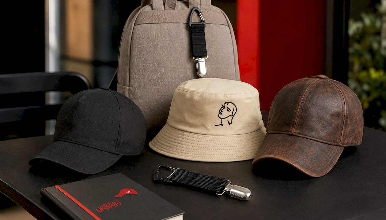 Impact Cap – Structured 5-Panel, Pre-Curved Peak, Adjustable Velcro Fit