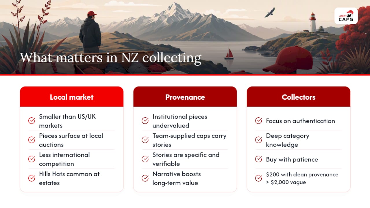 A New Zealand collector's perspective on what actually matters — overview diagram