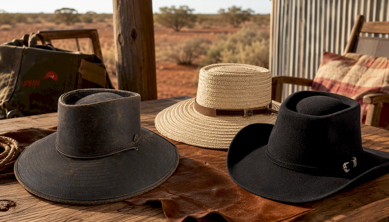 Spur – Distressed Weathered Cotton Aussie Hat with Signature Pin