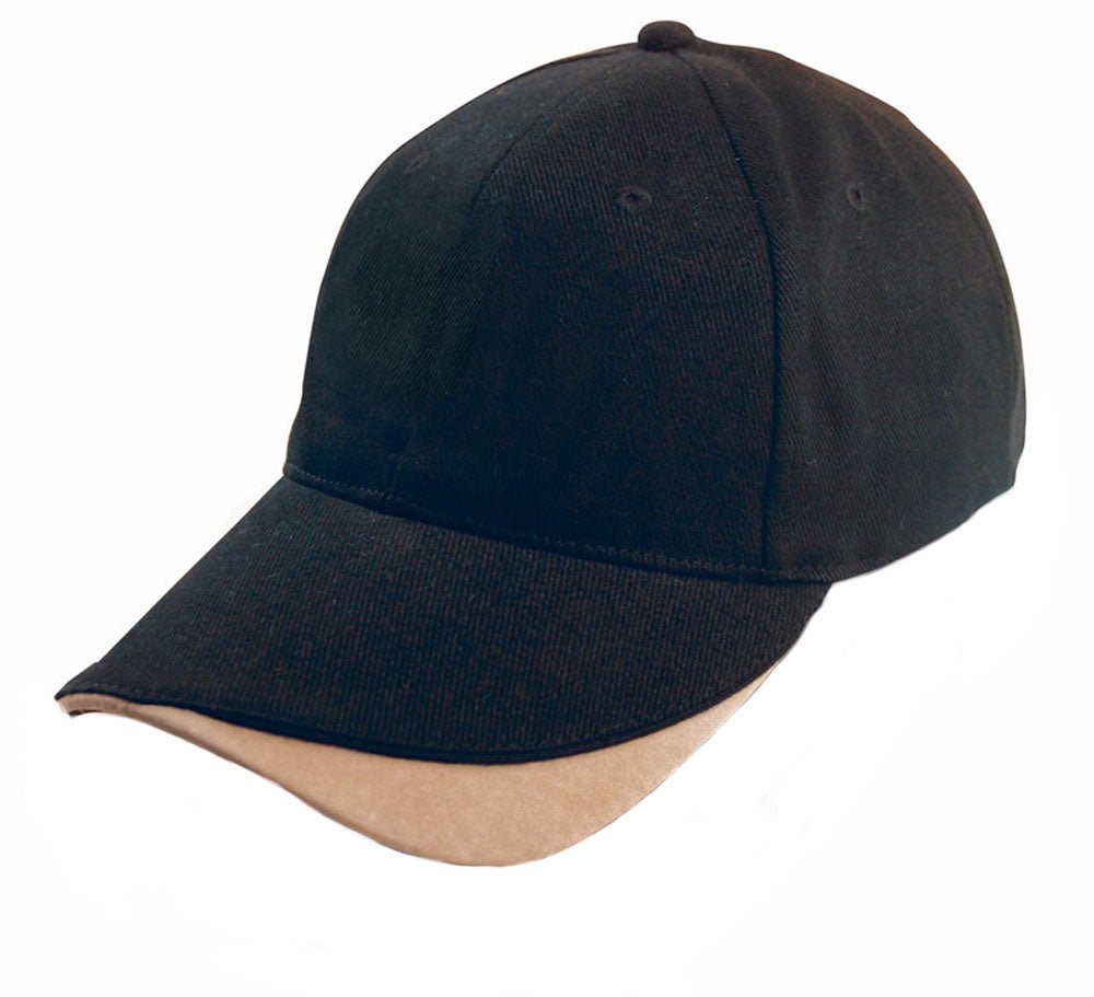 Sueded Signature Cap – Brushed Cotton with Contrast Trim & Velcro Fit | NZ Stock