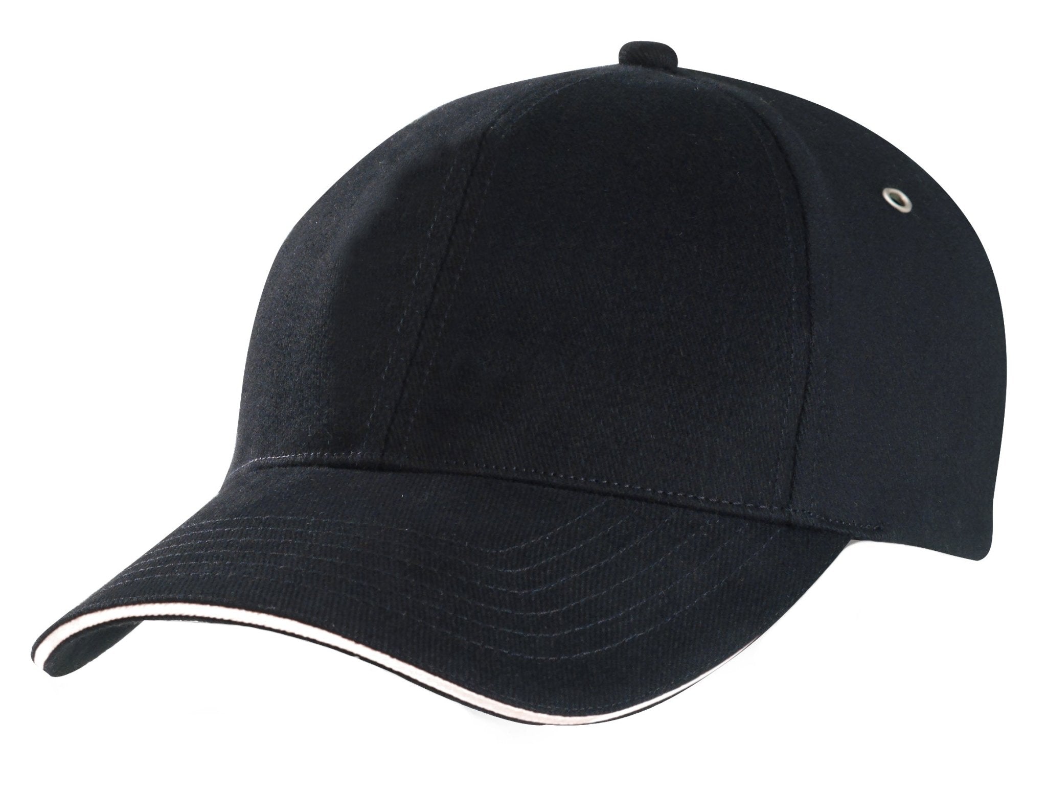 100% PET Cap – Structured 6-Panel, Recycled Fabric, Adjustable Gunmetal Buckle