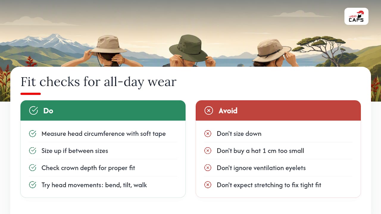 Getting the fit right for a full day of wear — overview diagram