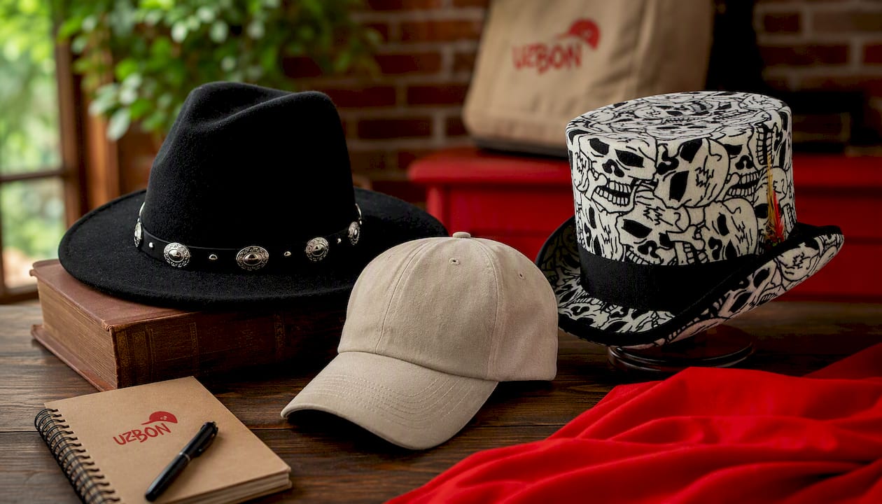 Retro Top Hat With Metal Belt Jazz Hat Fedoras Hat