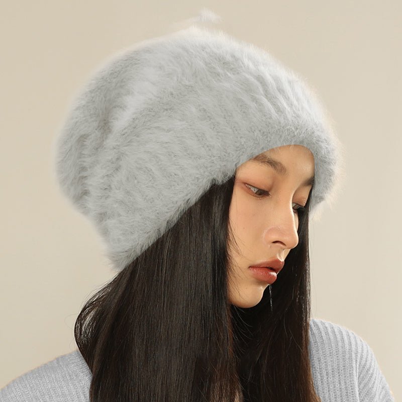 Oversized Knit Wool Beanie – Large-Fit Winter Hat for Big Head Sizes