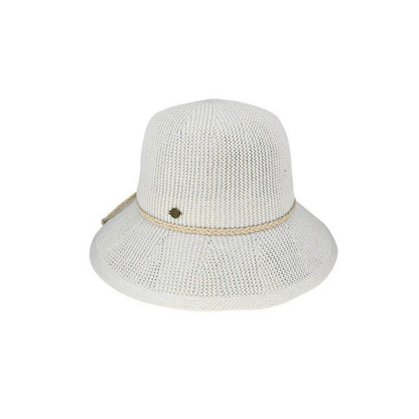 Henrietta Crushable Polyester Knit Facesaver Hat – Lightweight Sun Protection Travel Hat