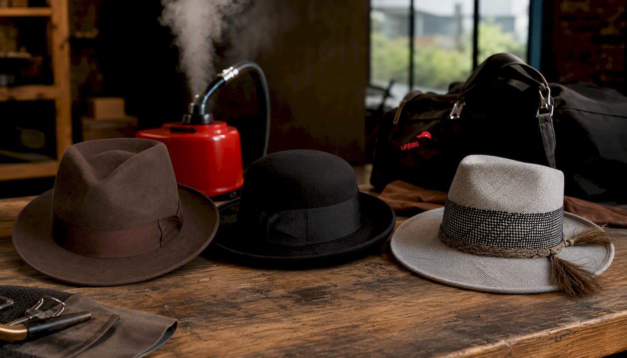 Wool Fedora Hat NZ – Wide Brim Felt Fedora with Satin Lining