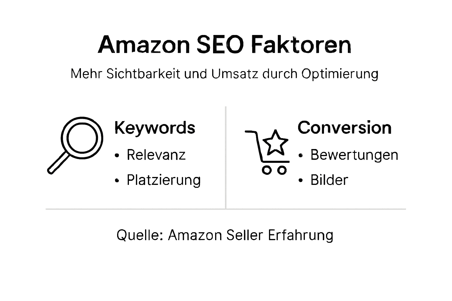 Amazon SEO: Die wichtigsten Ranking-Faktoren auf einen Blick (Infografik)