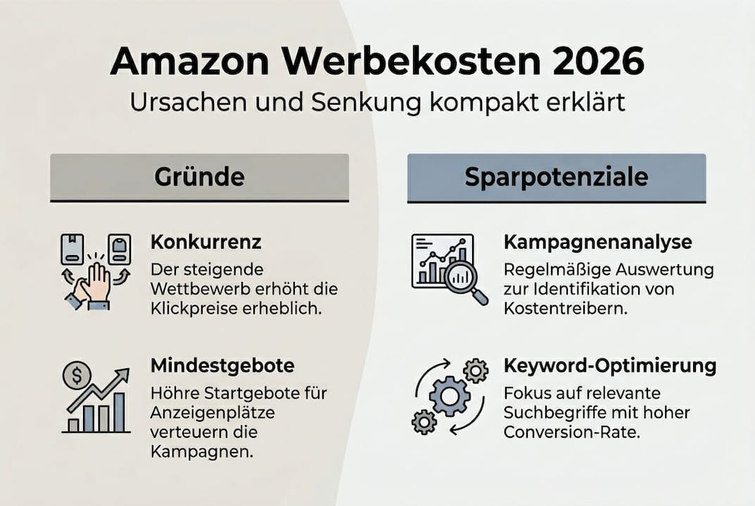 Grafik: Warum steigen die Werbekosten bei Amazon – und wie lassen sie sich senken?