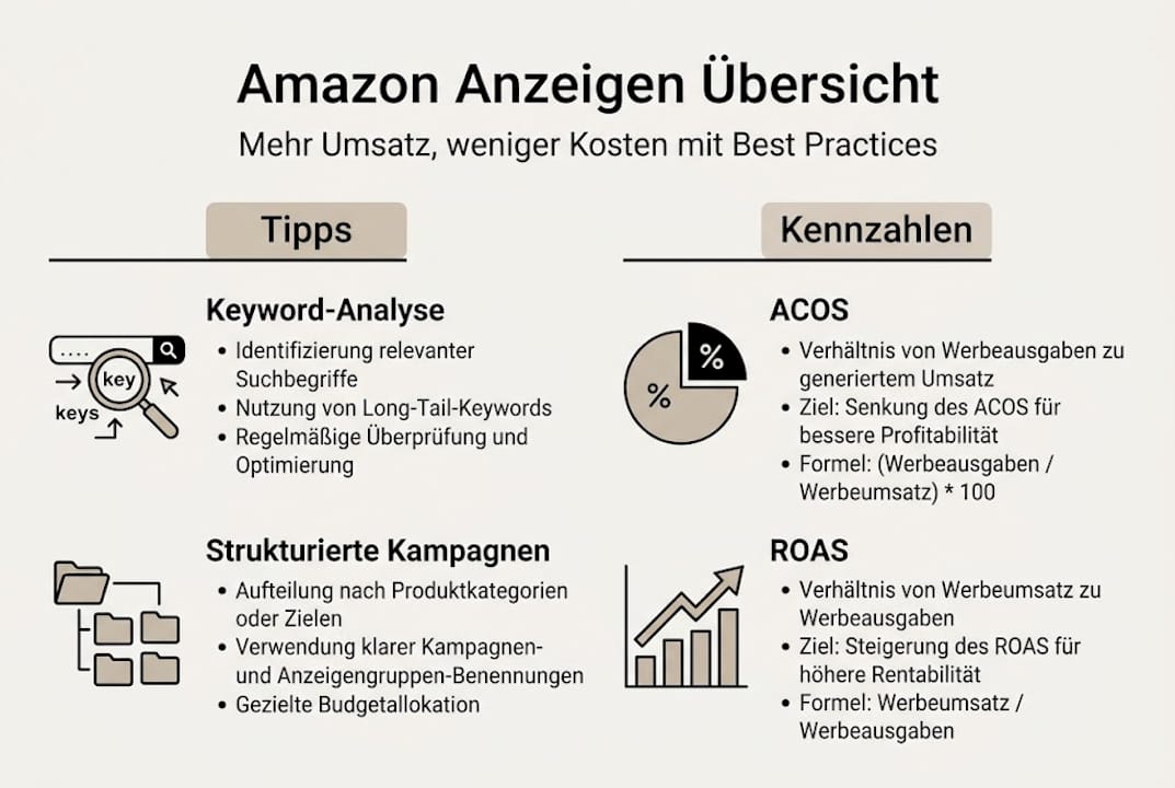 Amazon Ads: Die wichtigsten Best Practices auf einen Blick (Infografik)