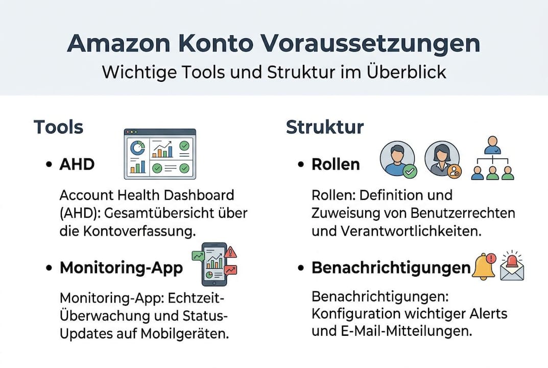Übersicht: Voraussetzungen und nützliche Tools für Ihr Amazon-Konto