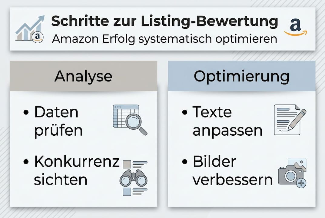 Grafische Übersicht: So läuft der Bewertungsprozess für Amazon-Listings ab