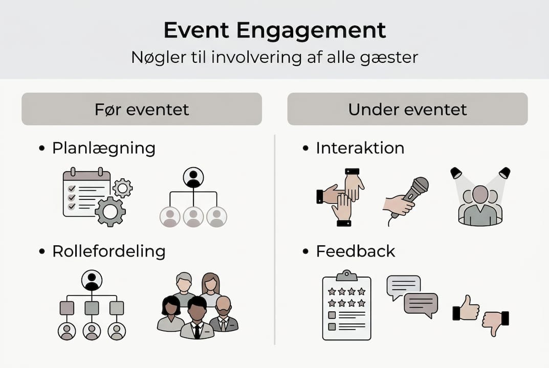 Infografik: Sådan skaber du engagement til dit event – trin for trin