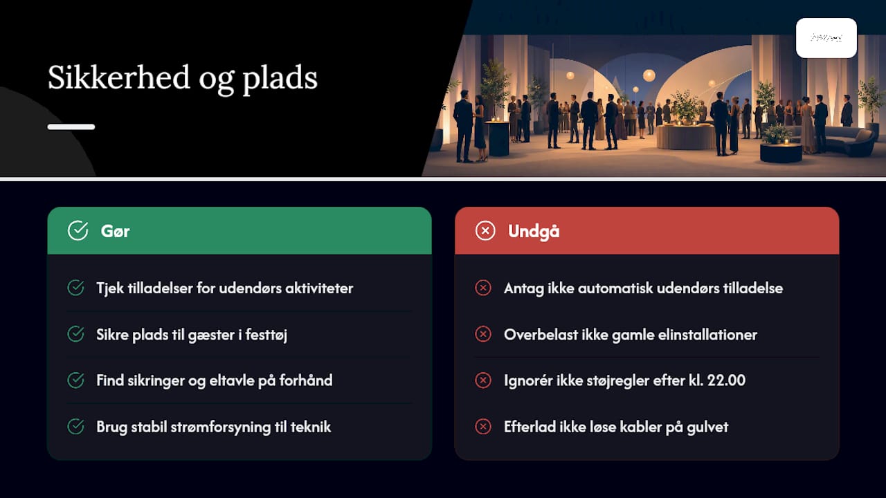 Sikkerhed og plads: det praktiske, ingen må glemme — overview diagram