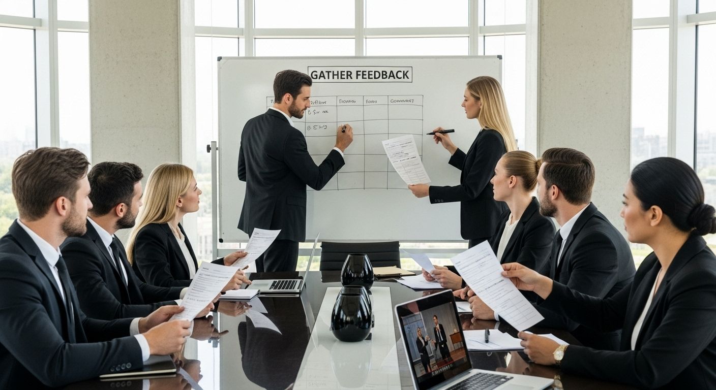 leadership feedback session