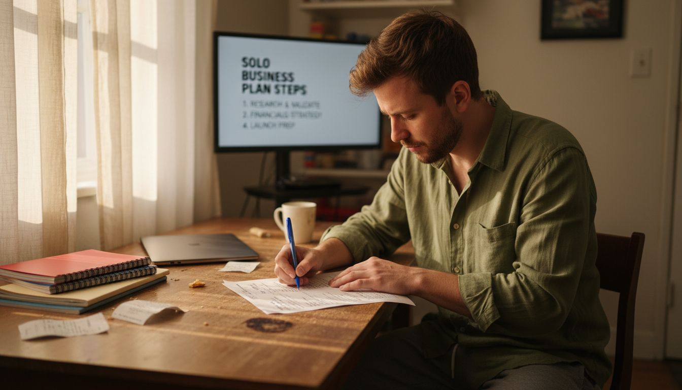 Freelancer marking business plan details