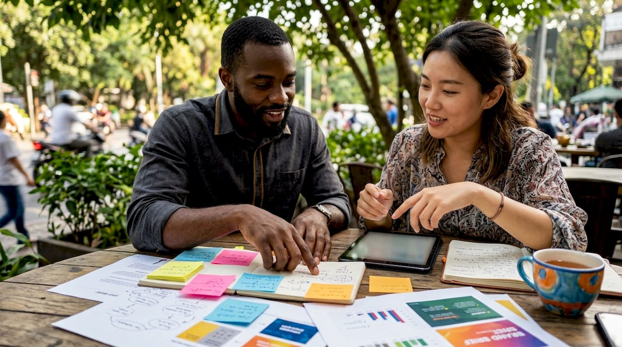 Overhead collaboration on ChatGPT marketing content