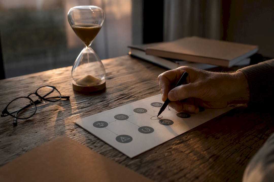 Hand marking checklist for AI support risks