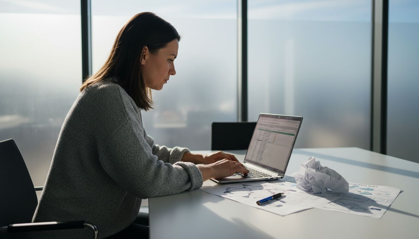 Žena unosi podatke u automatizirani sustav.