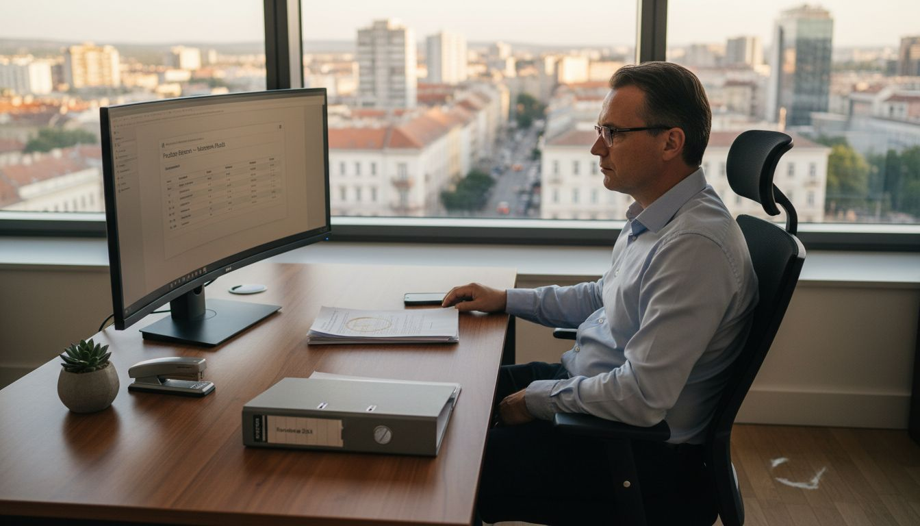 Voditelj u gradskoj upravi prati korištenje resursa i raspodjelu sredstava.