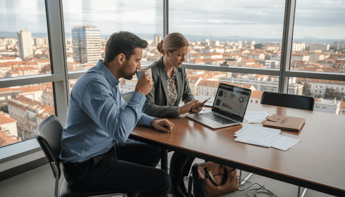 Tim iz poslovnog sektora koristi alate umjetne inteligencije za svakodnevni rad u uredu.