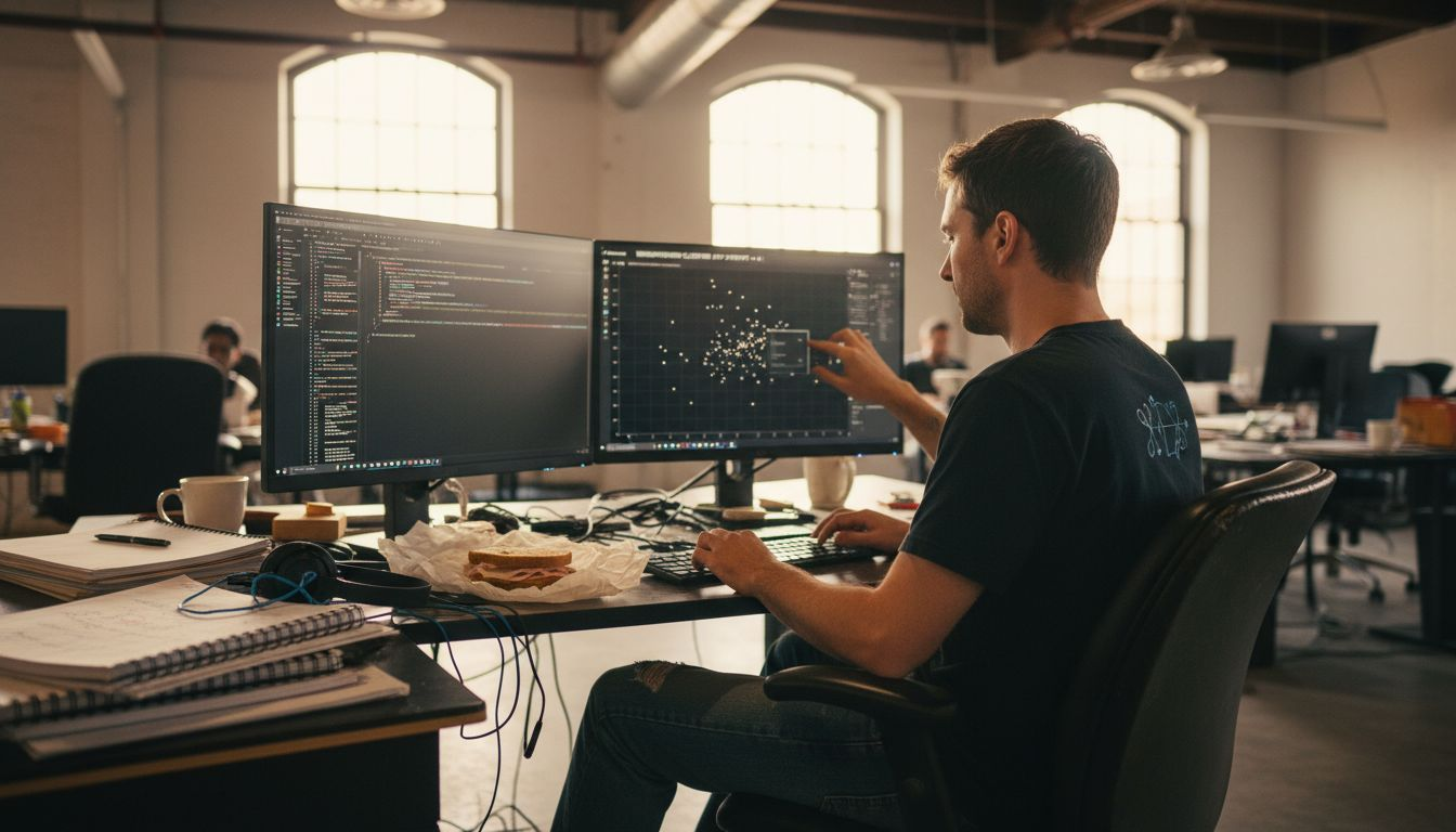 Data scientist building machine learning model