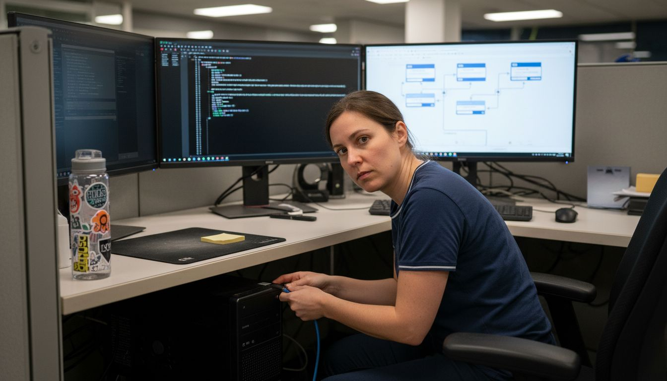 IT specialist integrating AI with enterprise systems