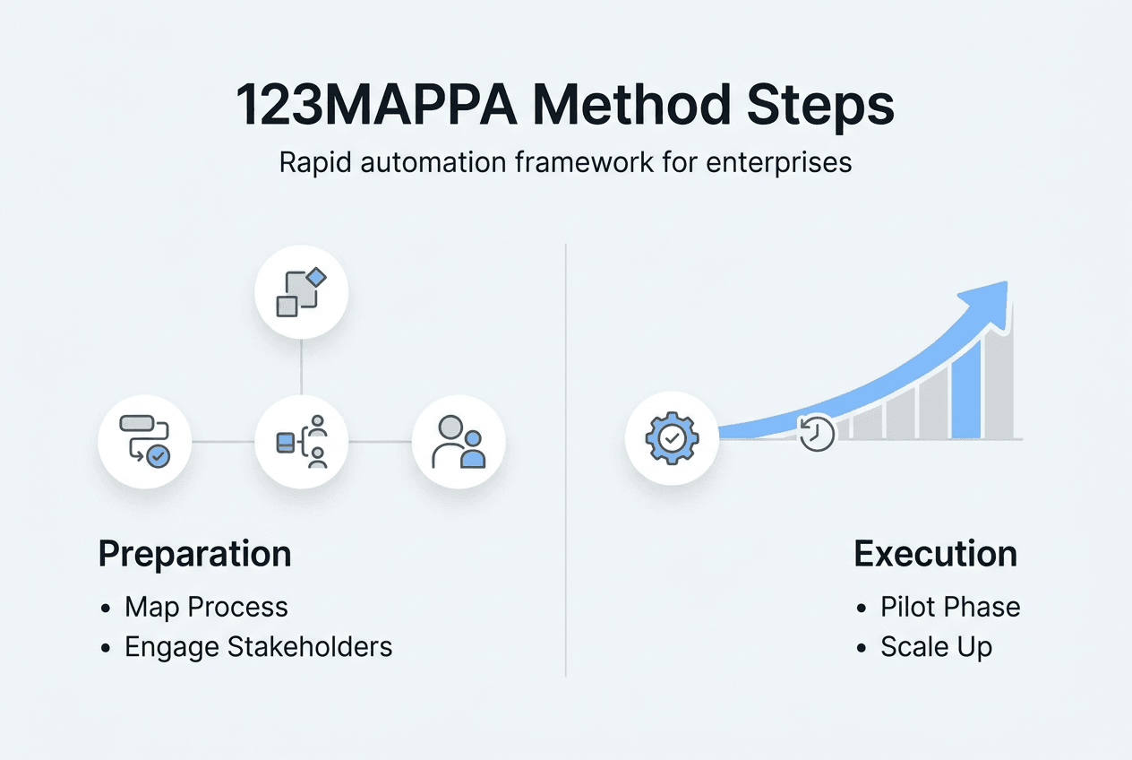Infographic outlining 123MAPPA workflow steps