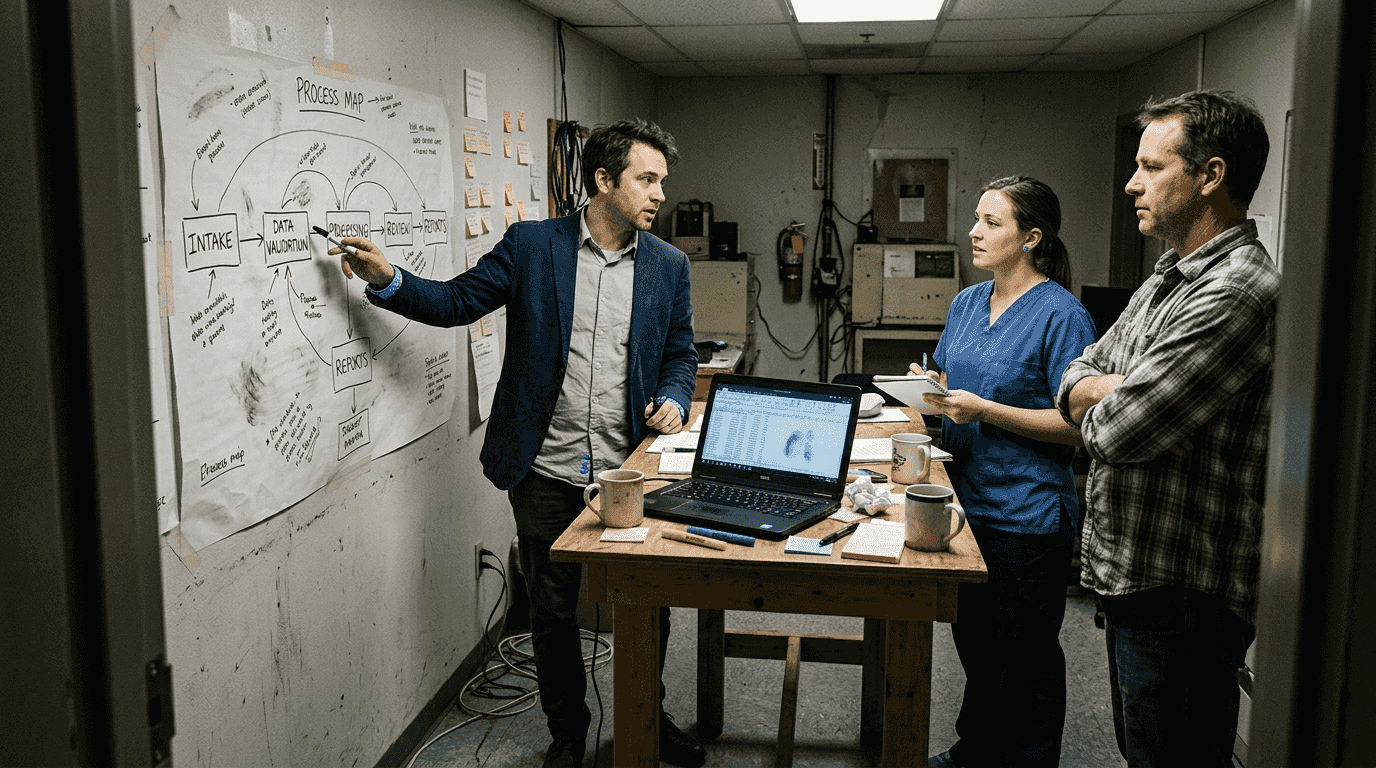 Team mapping business process details