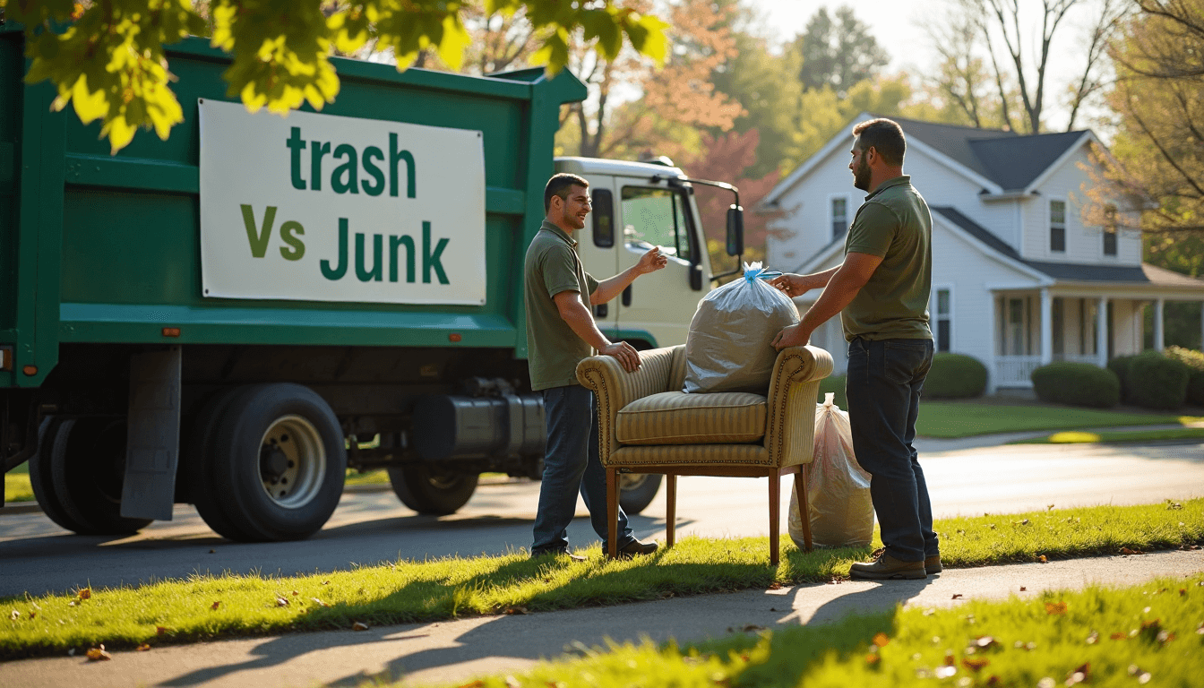 Workers loading furniture onto junk removal truck in Connecticut