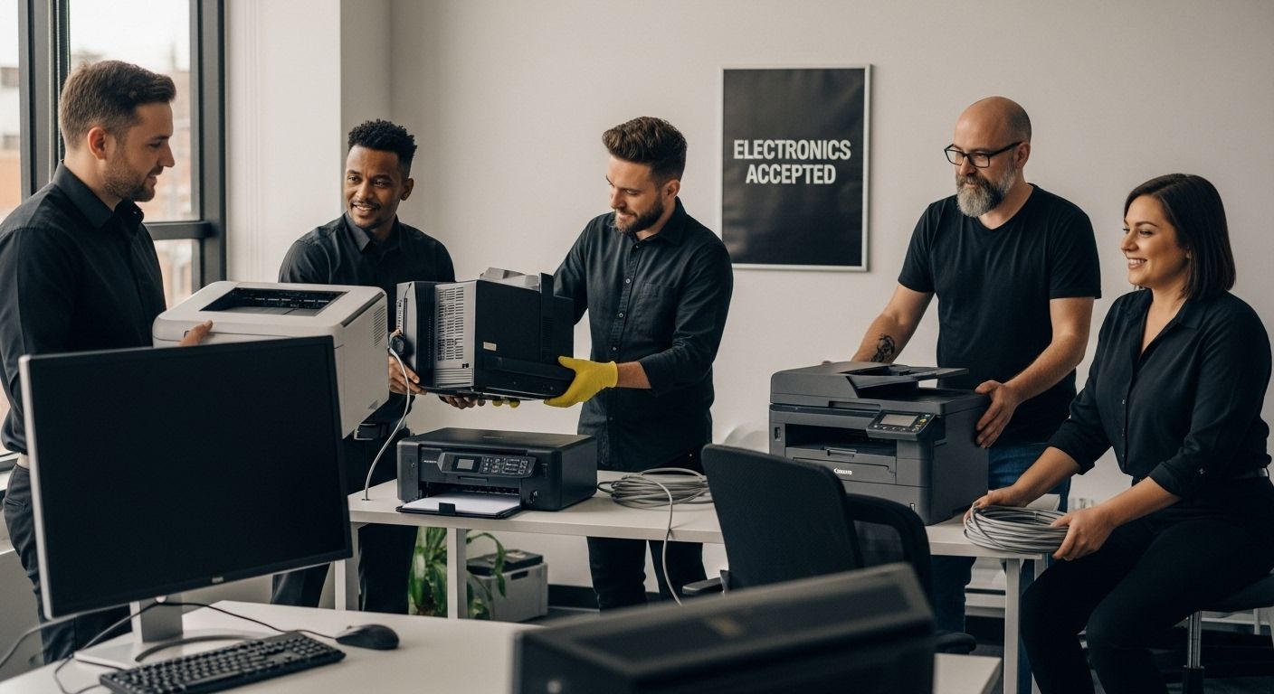 junk removal office electronics