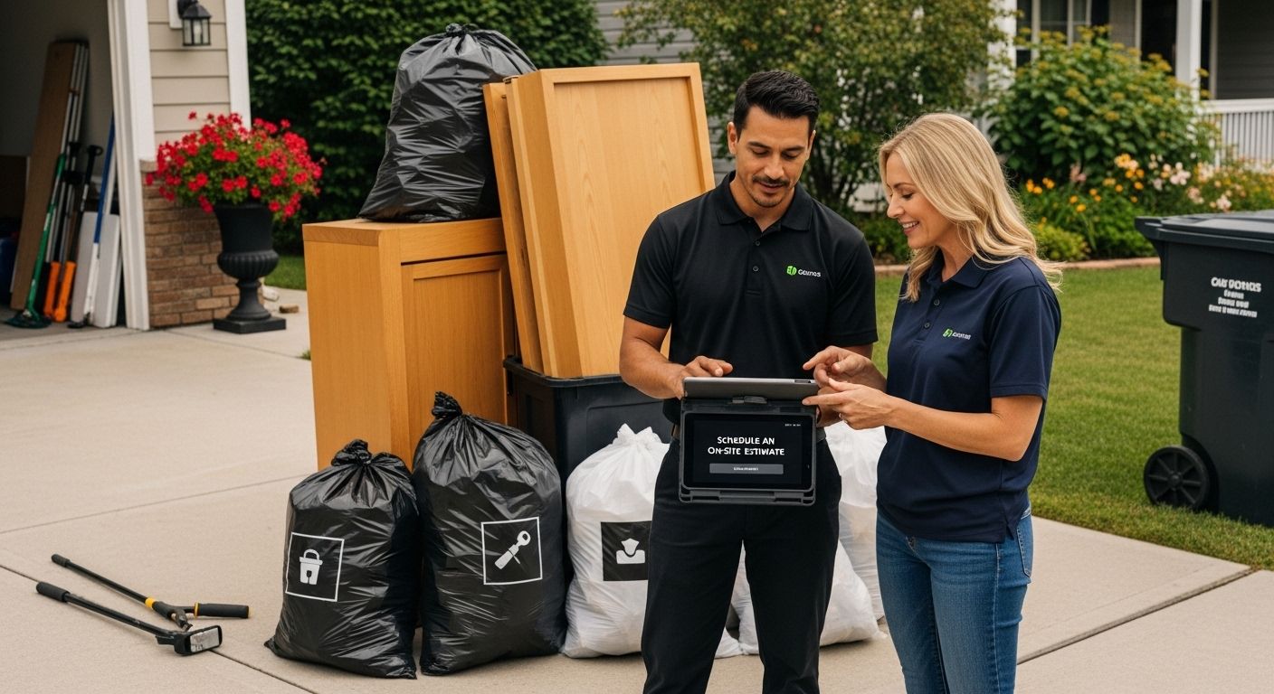 on-site estimate junk hauler