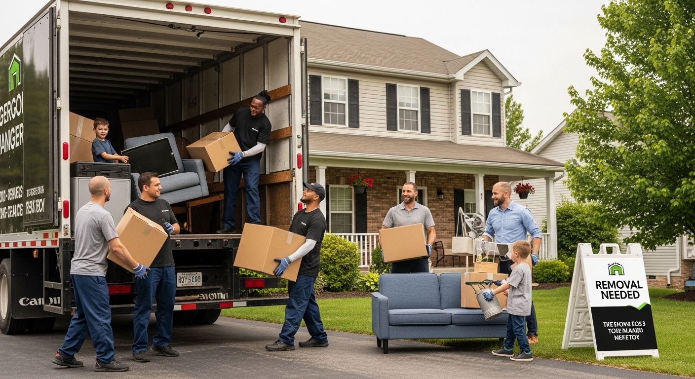 professional junk removal team home