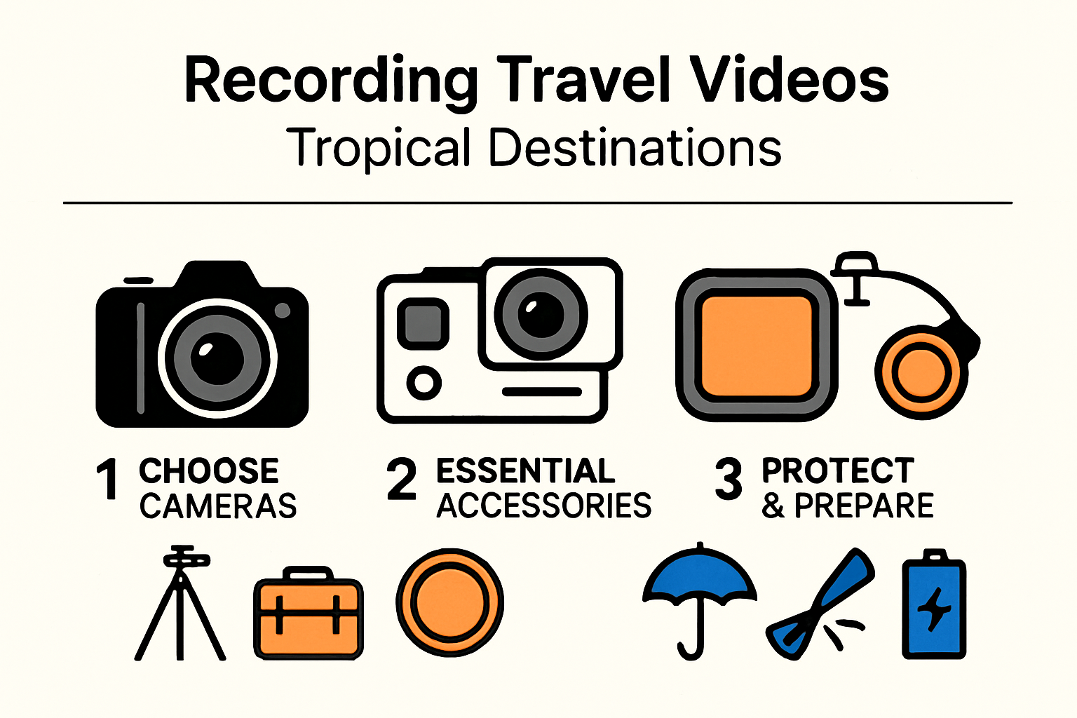 Essential gear and preparation for travel video recording