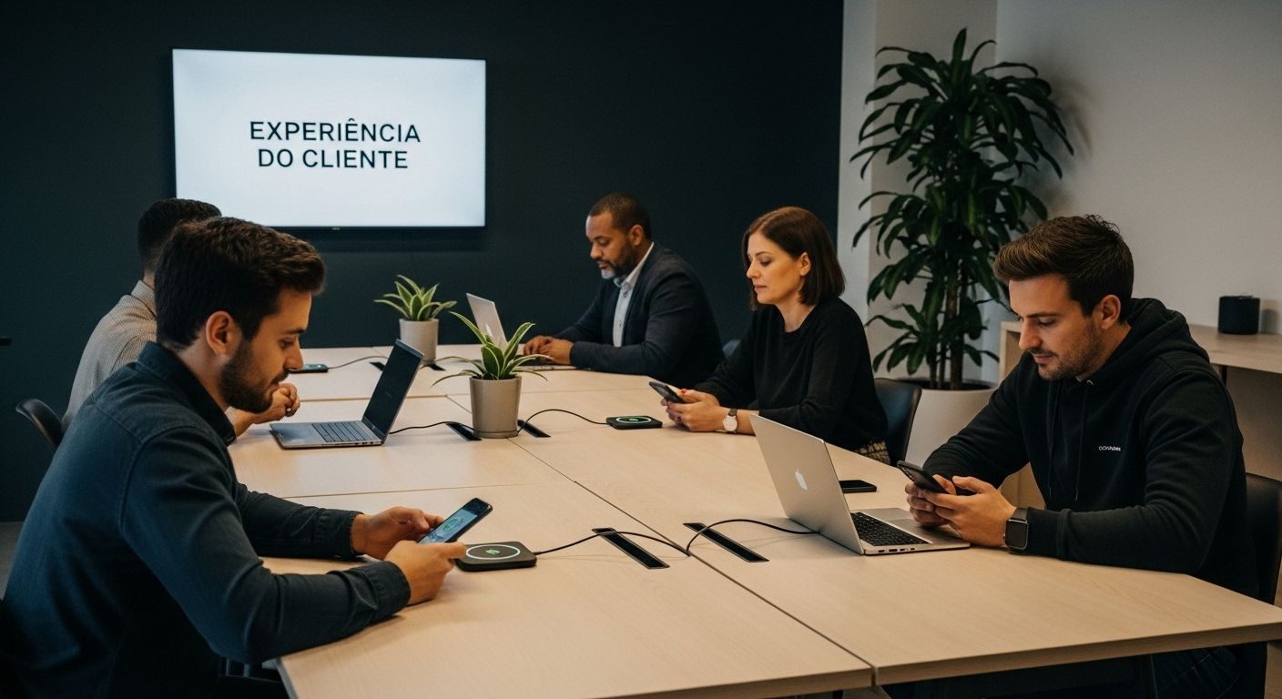 ambiente coworking carregador sem fio