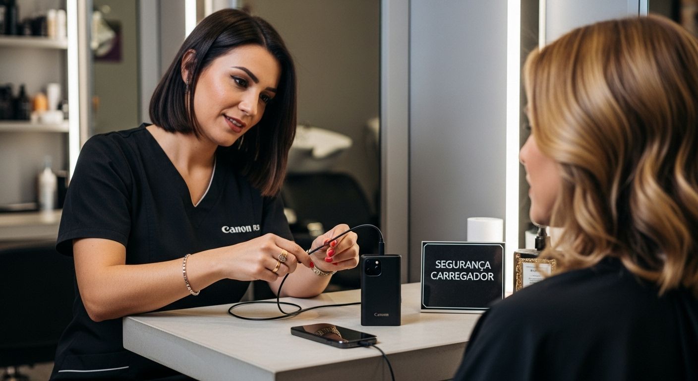 salão de beleza carregador portátil